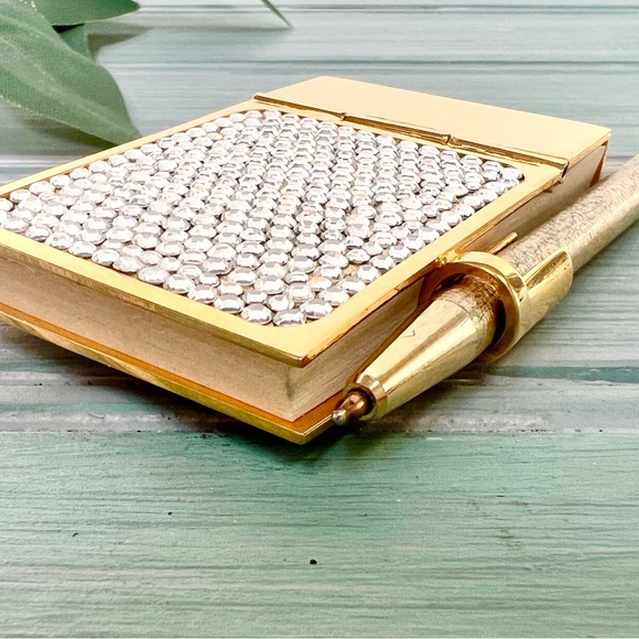 Vintage Judith Leiber Swarovski Crystal Studded Notepad - Picture 8 of 10